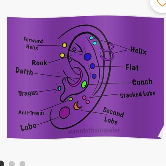 PLAYBOY Tragus Piercing x2 - Picture 5 of 6